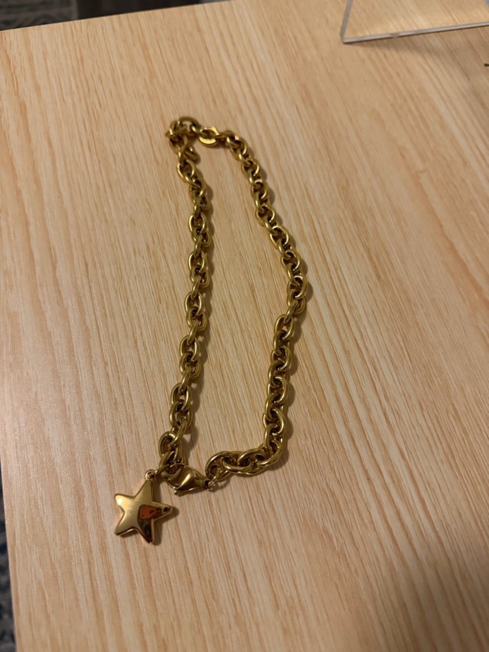 Urban Outfitters Gold Star Charm Chain Necklace